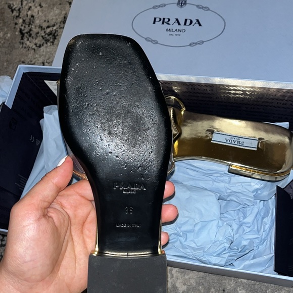 Prada Ciabatte Clear Flat Sandals - Picture 6 of 9
